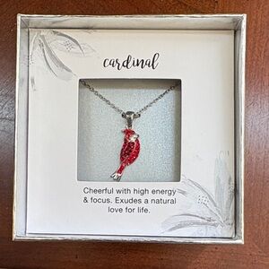 Cardinal Red Pendant Necklace